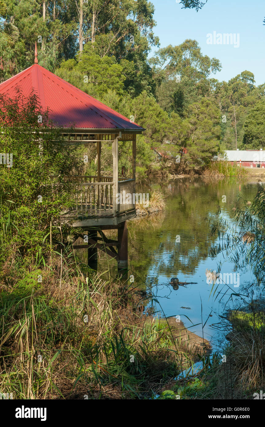 Band Rotunda at Coal Creek, Korumburra, Victoria, Australia Stock Photo