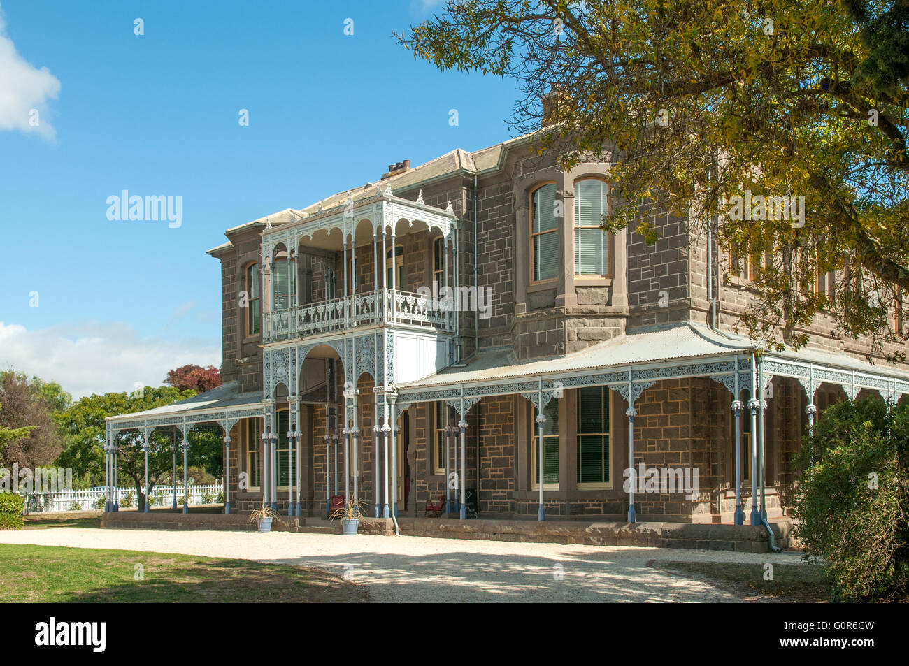 Barwon Park Mansion, Winchelsea, Victoria, Australia Stock Photo