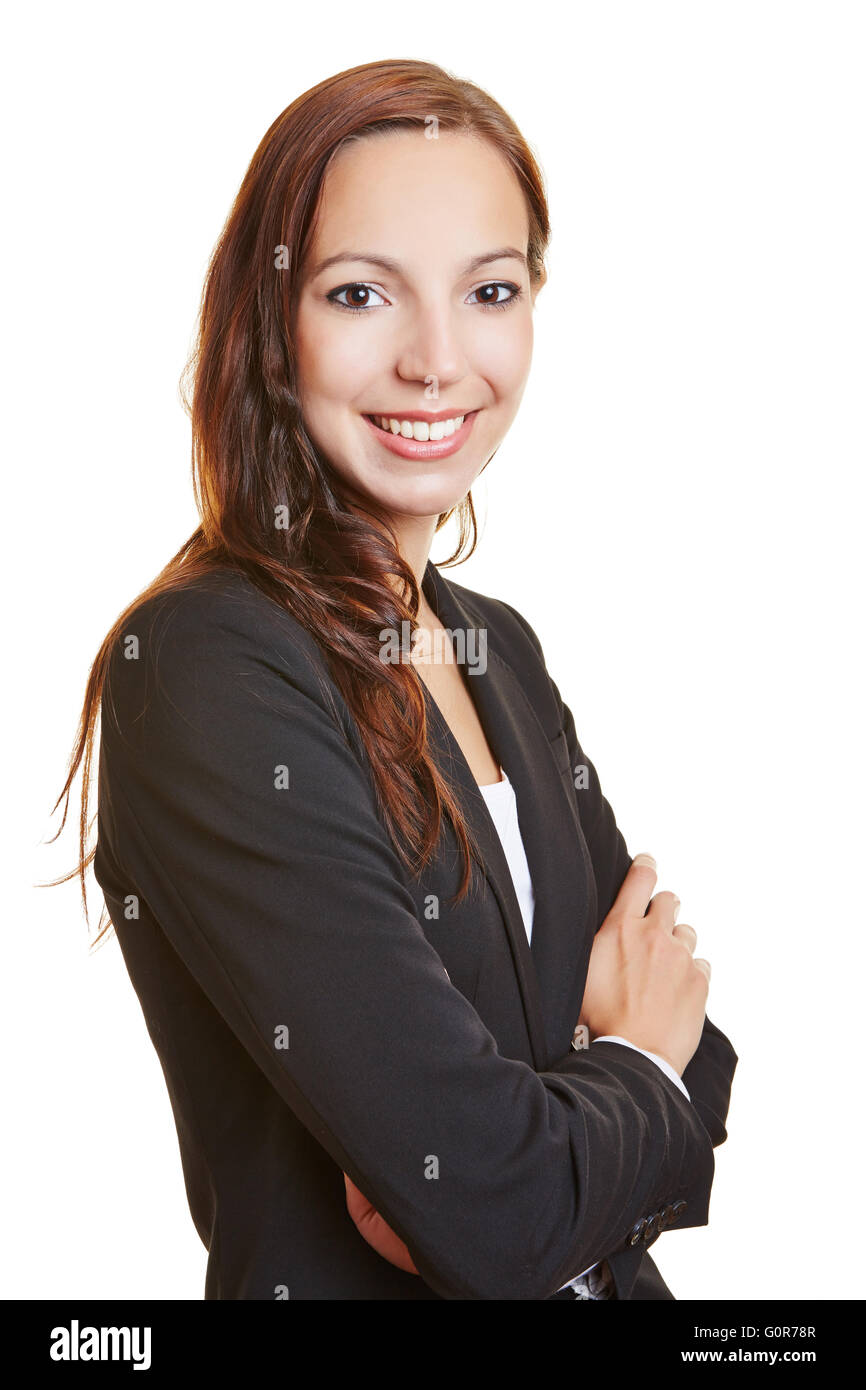 Portrait of a smiling business woman with her arms crossed Stock Photo ...