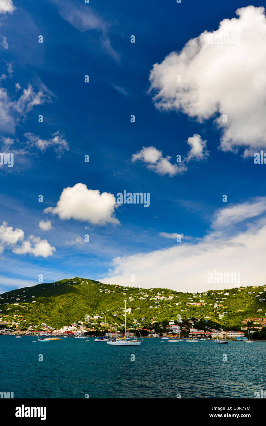 Sunset in St. Thomas from Carnival Cruise Stock Photo Alamy