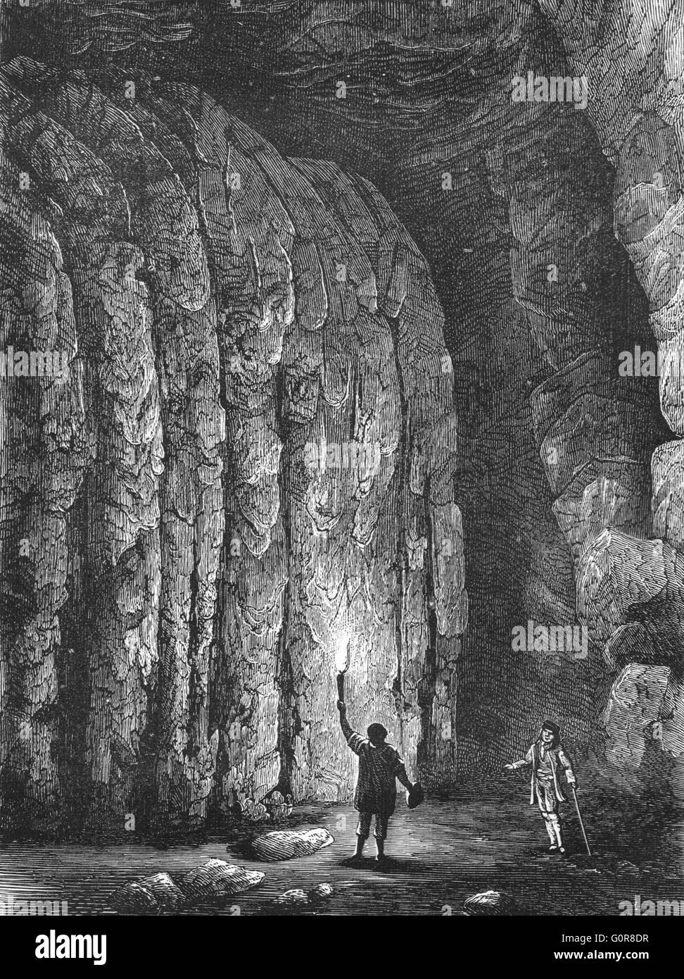 KENTUCKY Mammoth cave of, antique print c1880 Stock Photo Alamy