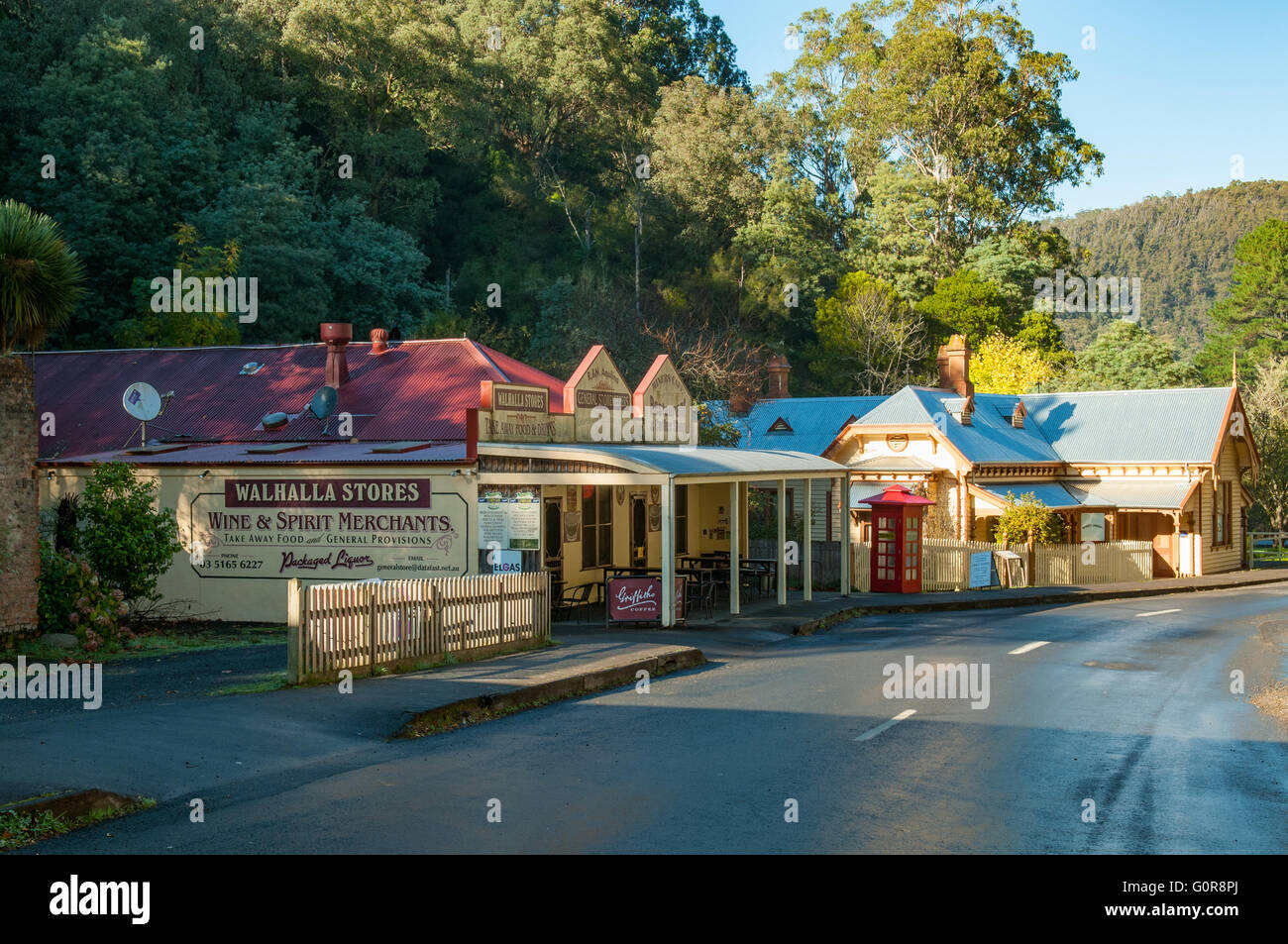 Main Street in Walhalla, Victoria, Australia Stock Photo Alamy