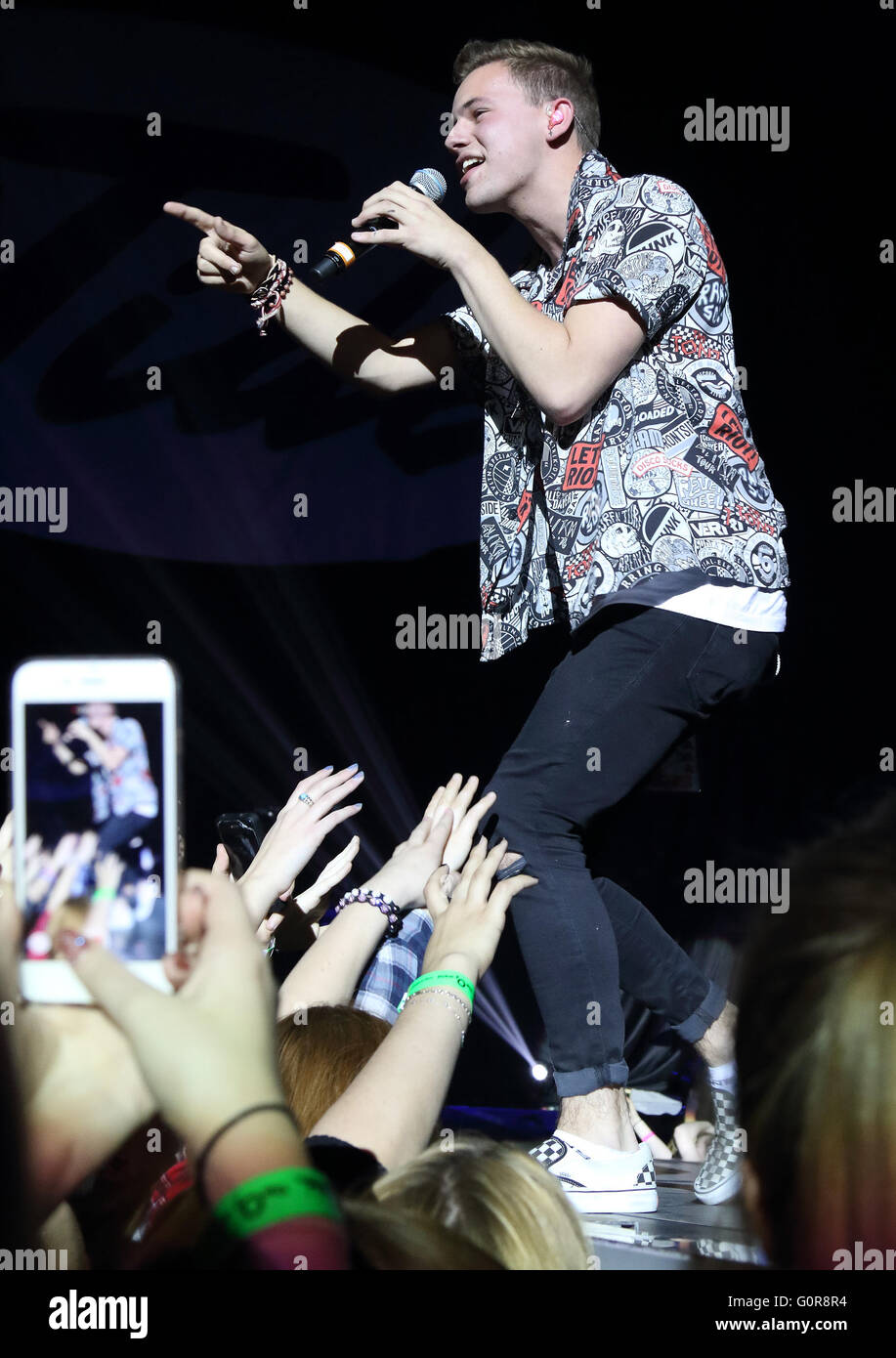 The Tide O2 The Tide perform at the O2 Arena, London Featuring: The Tide, Austin ...