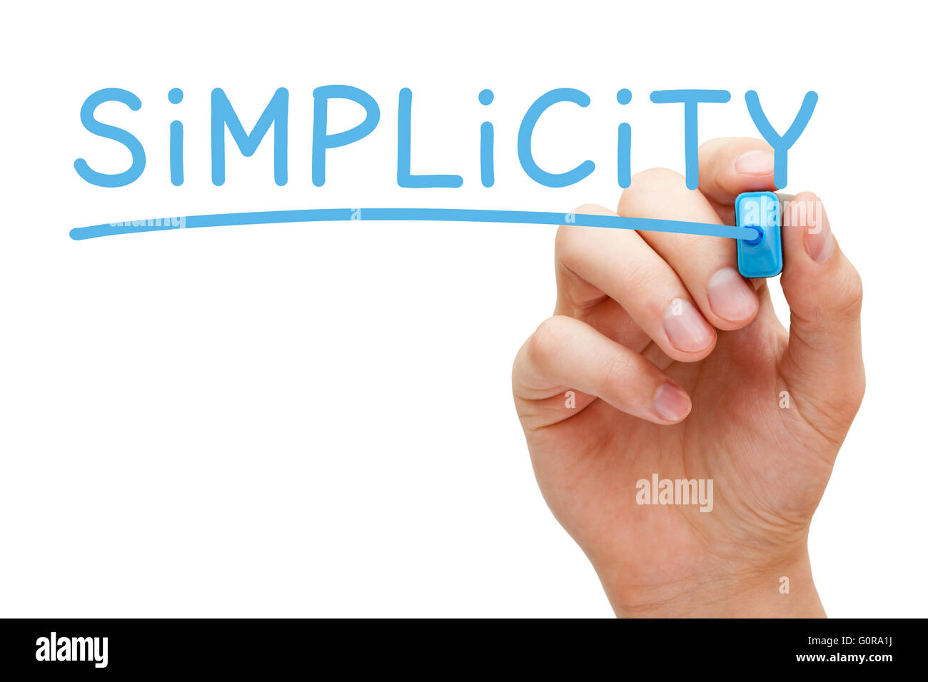 Handwriting text Simplify. Concept meaning make something simpler or easier  to do or understand unravel Stock Photo - Alamy