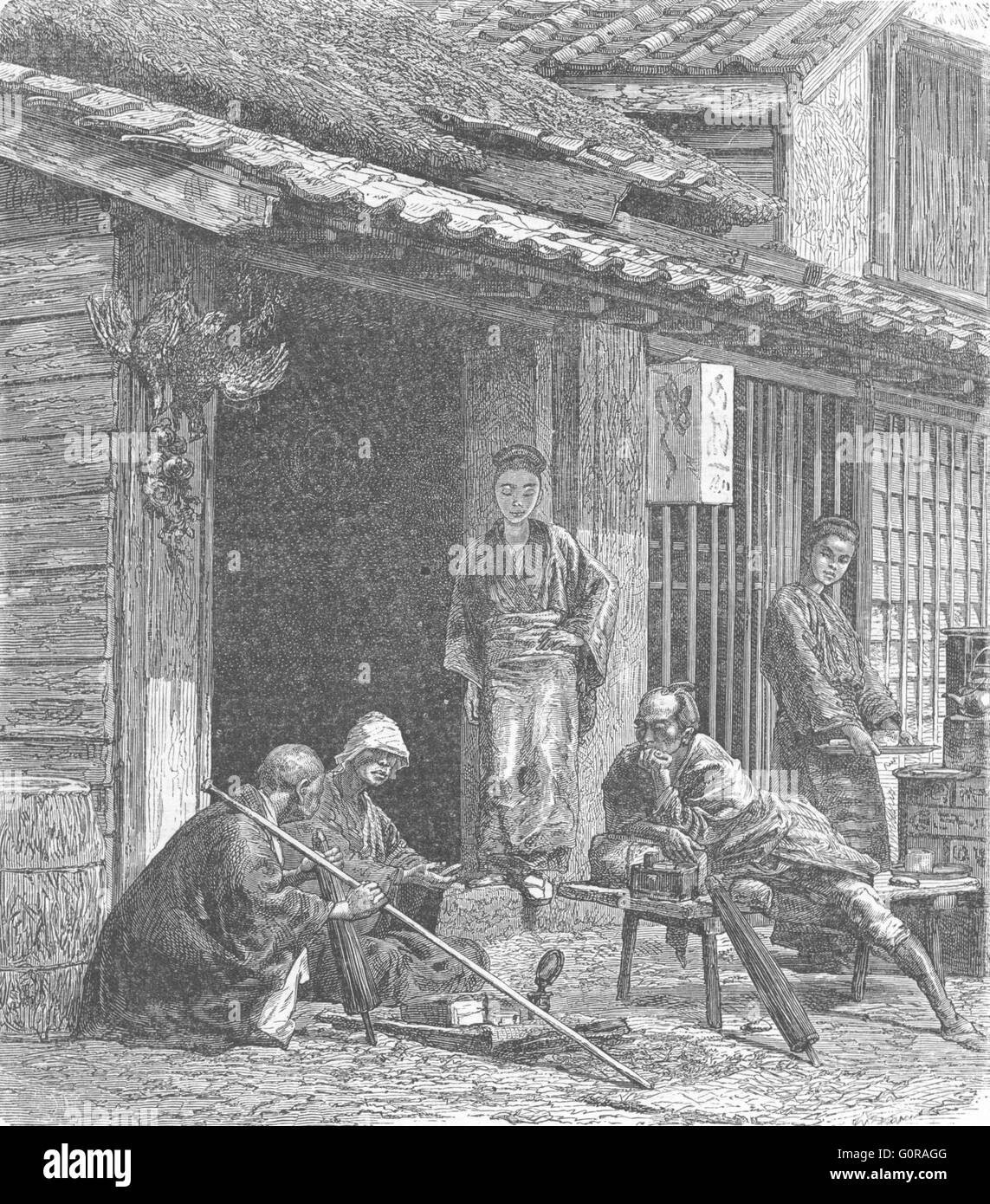 Japanese fortune teller Black and White Stock Photos & Images Alamy