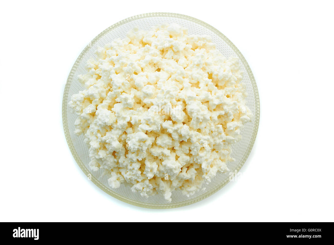 Fresh cottage cheese Stock Photo