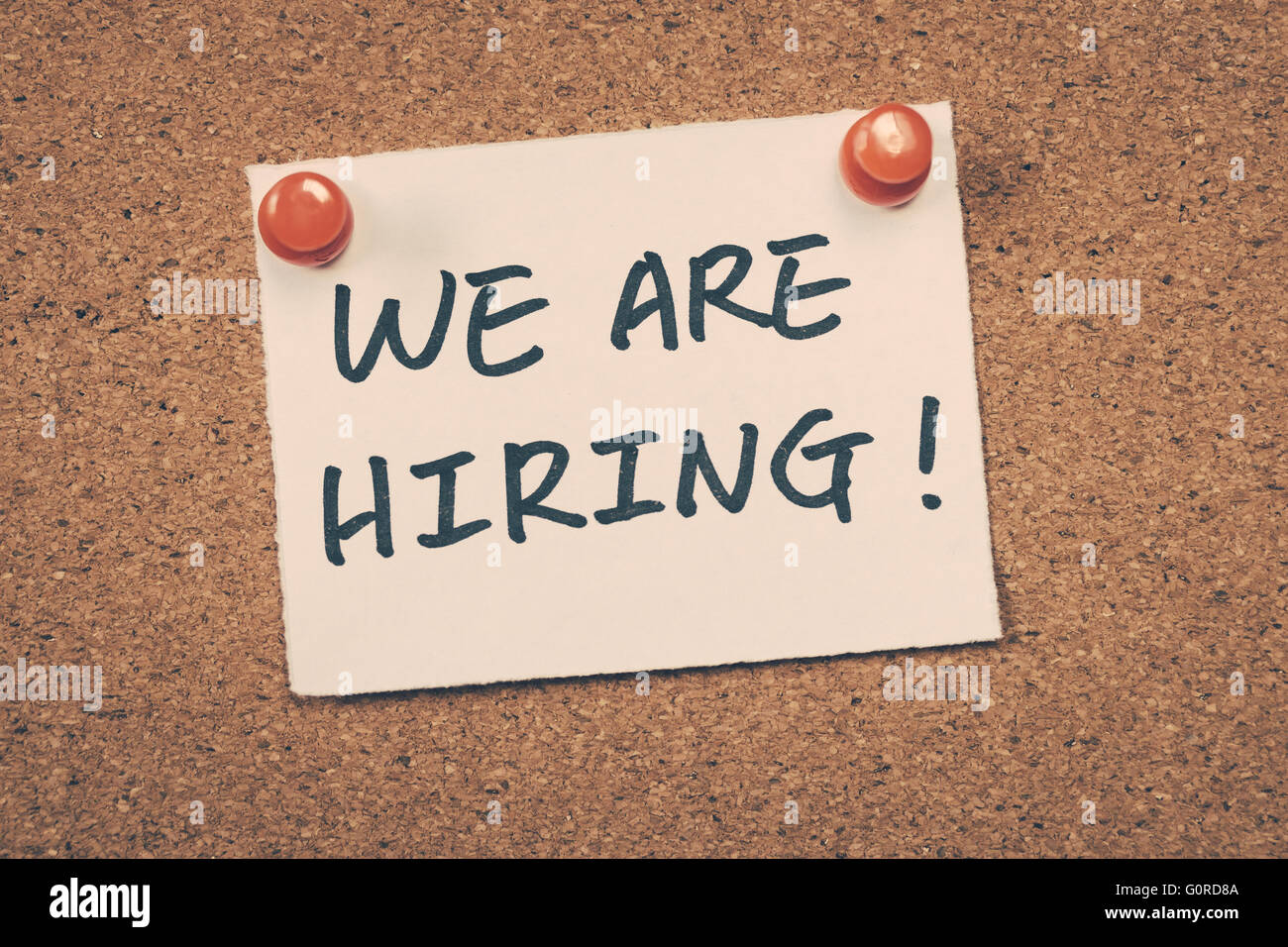 Handwritten interview sign hi-res stock photography and images - Alamy