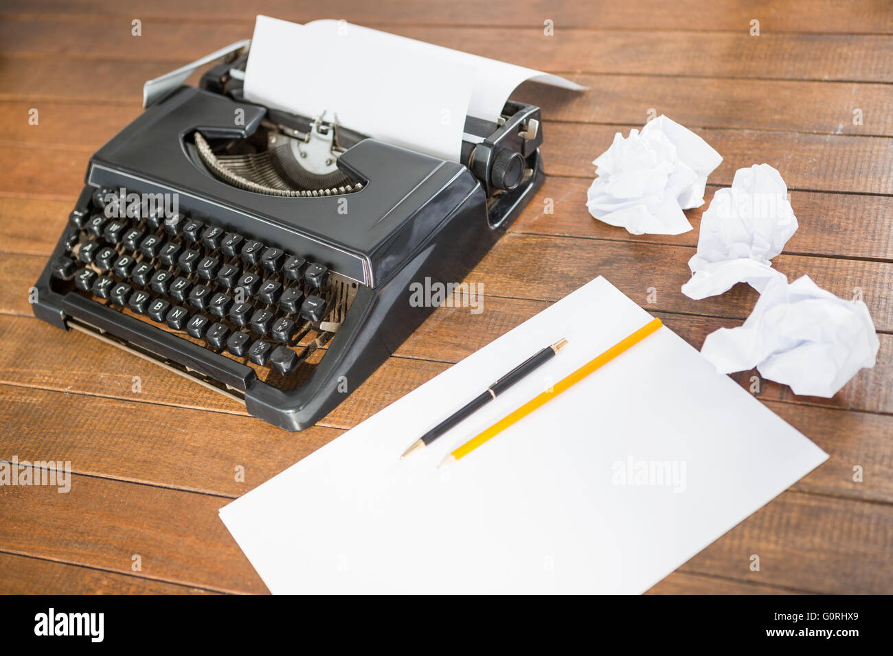Picture of a type writer Stock Photo