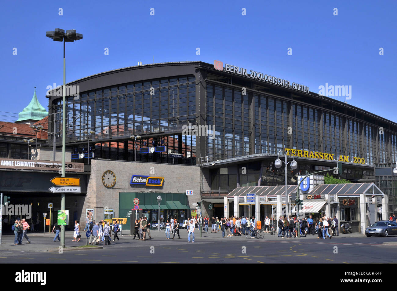 Bahnhof Zoo, Berlin Zoologischer Garten railway station, Hardenbergplatz, Charlottenburg, Berlin, Germany / Berlin Zoo Stock Photo