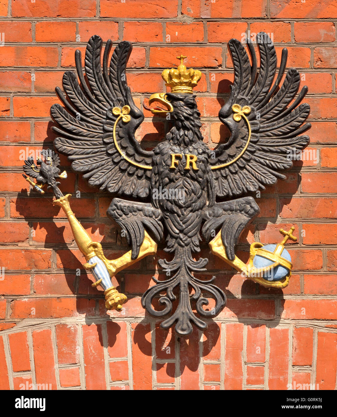 Prussian black eagle, Spandau Citadel, Spandau, Berlin-Germany / Zitadelle Spandau Stock Photo