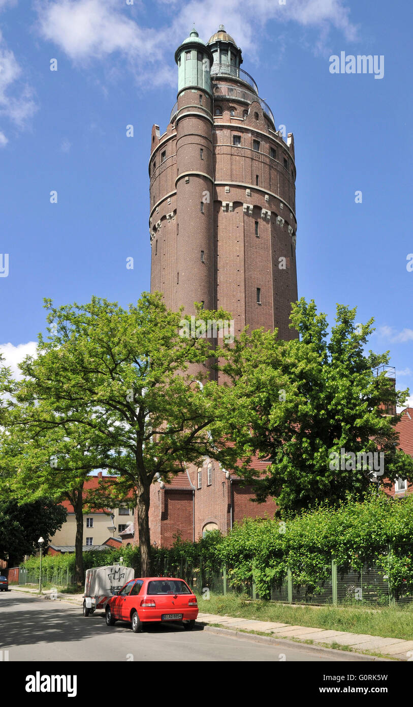 Water tower, Akazienallee, Charlottenburg, Berlin, Germany / Wasserturm Stock Photo
