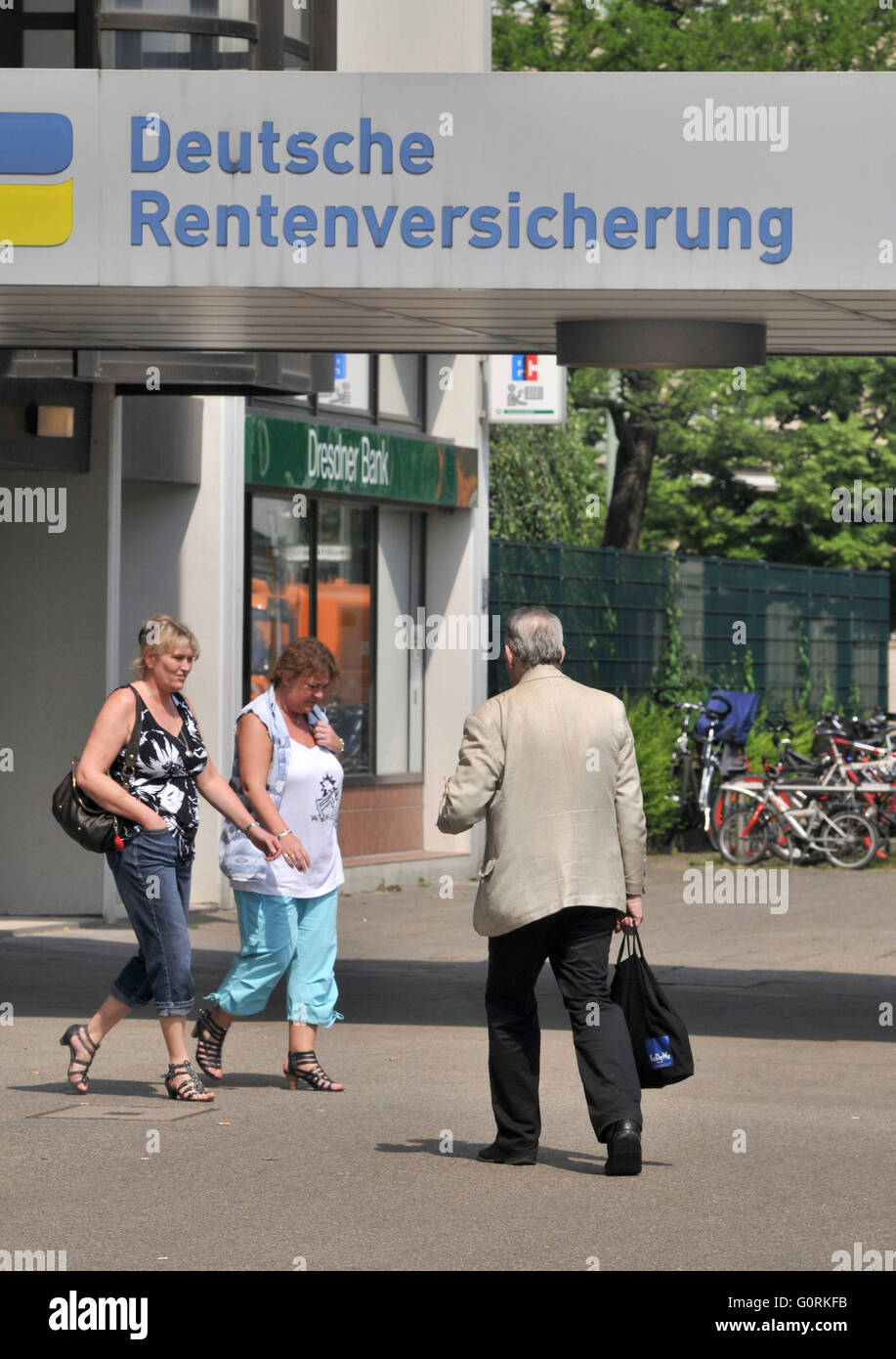 German Pension Insurance, Fehrbelliner Platz, Wilmersdorf, Berlin, Germany Stock Photo