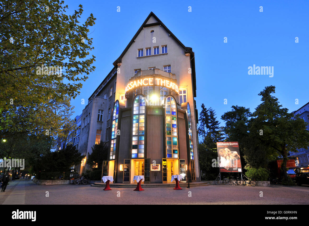 Renaissance Theater, Knesebeckstrasse, Charlottenburg, Berlin, Germany / Renaissance-Theater Stock Photo