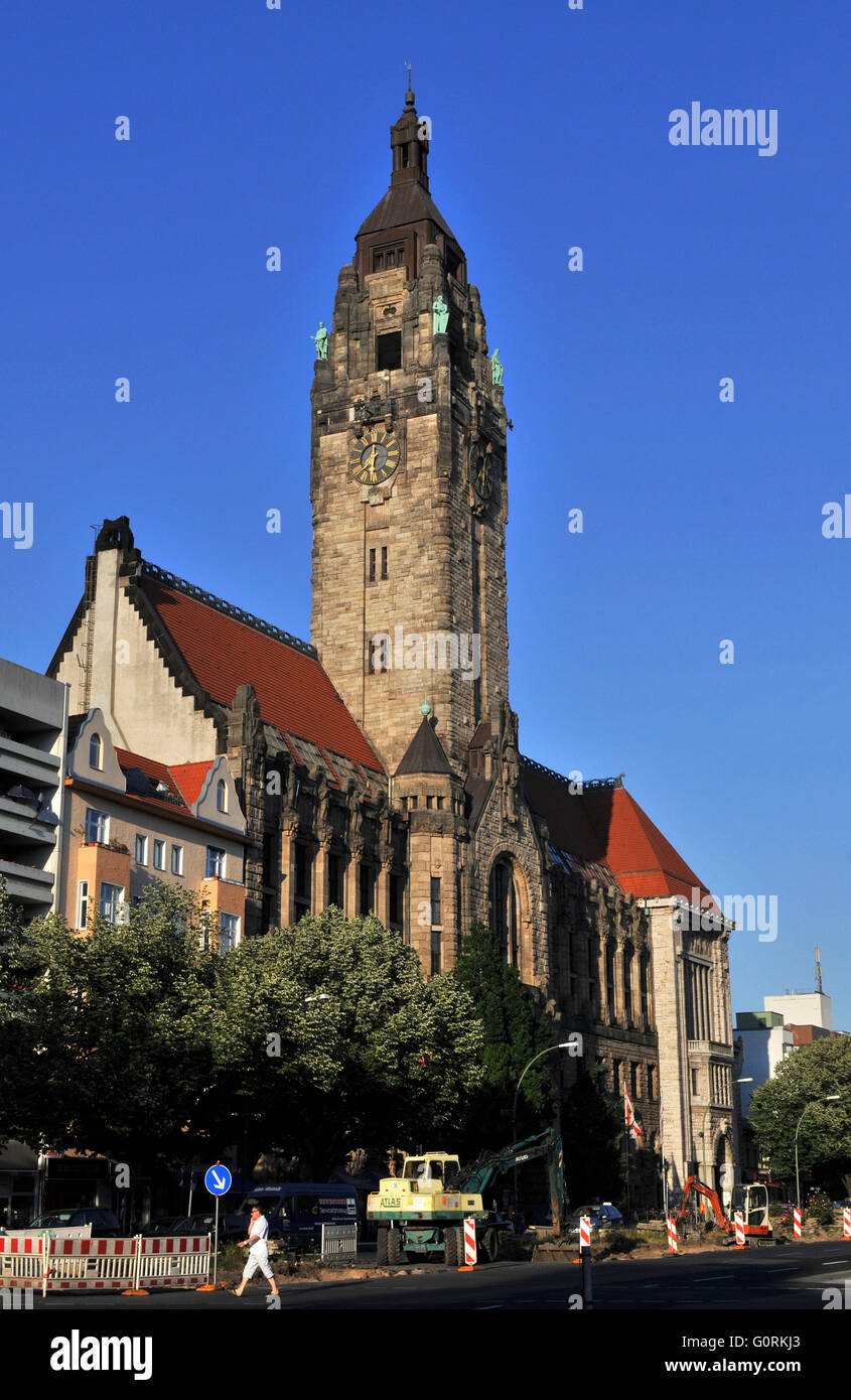 Charlottenburg Town Hall, Otto-Suhr-Allee, Charlottenburg-Wilmersdorf, Berlin, Germany / Rathaus Charlottenburg Stock Photo