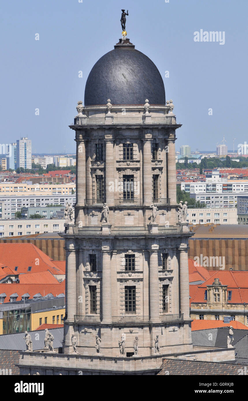 Tower, Altes Stadthaus, senate department for home affairs, Molkenmarkt, Mitte, Berlin, Germany / Old City House, Old City Administration Building Stock Photo