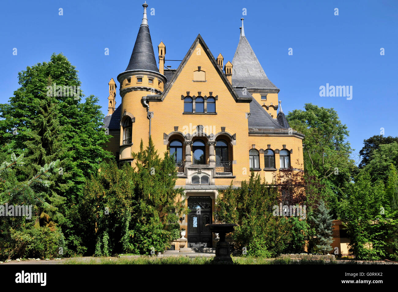 Villa Herz, Am Grossen Wannsee, Berlin, Germany / Villa Heart Stock Photo