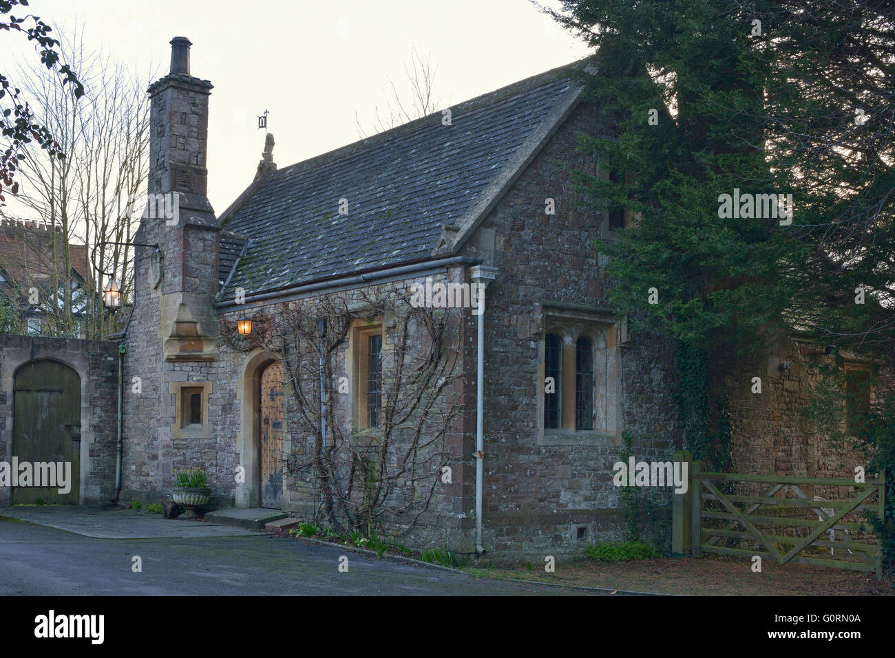 West Gatehouse, Thornbury Castle, South Gloucestershire Stock Photo
