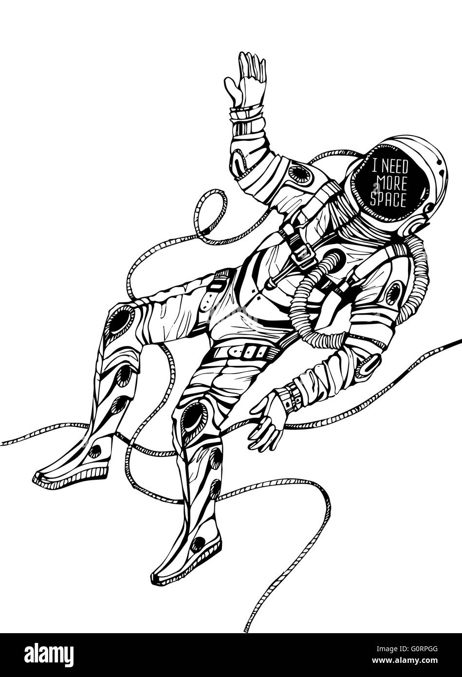 Space concept with astronaut Stock Vector Image & Art - Alamy