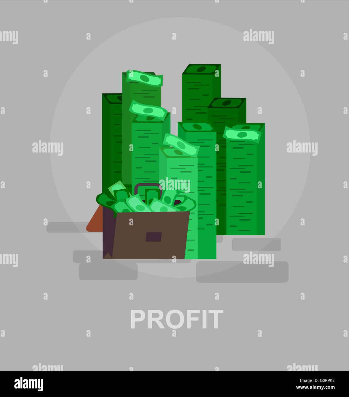 Bank, money profit and investment Stock Vector Image & Art - Alamy