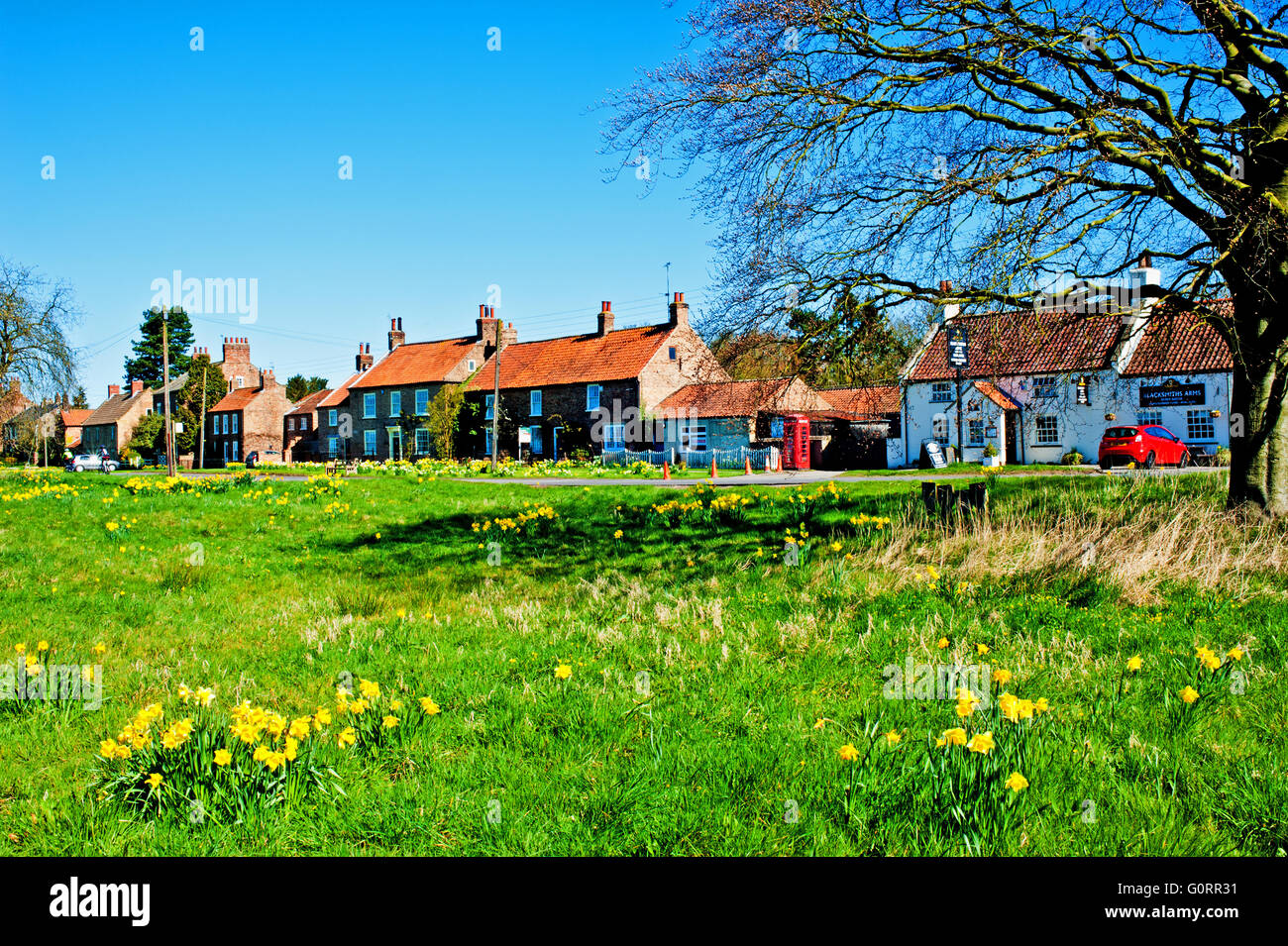 Flaxton, North Yorkshire Stock Photo Alamy