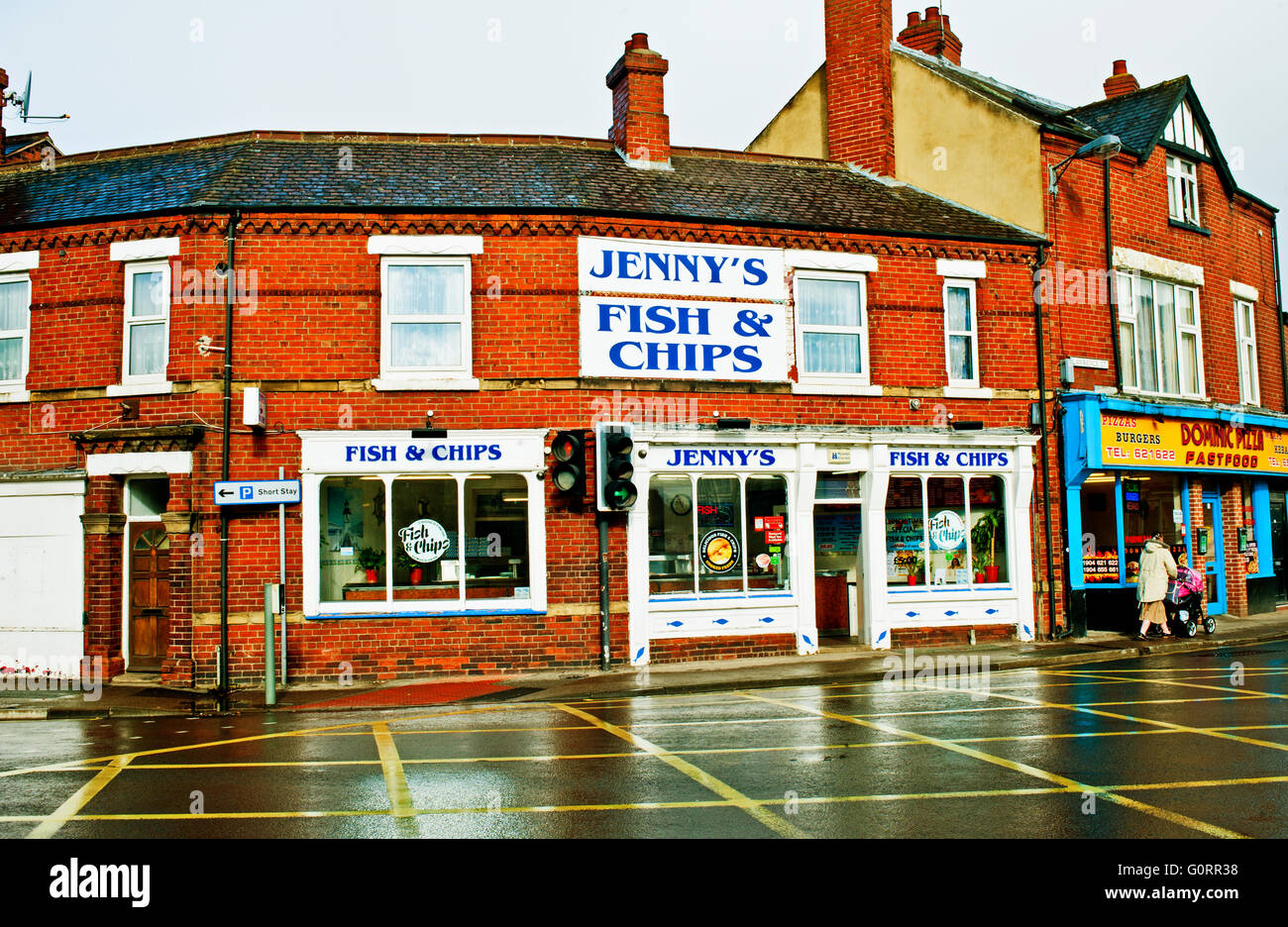 Jenny,s Fish and Chips, Walmgate, York Stock Photo - Alamy