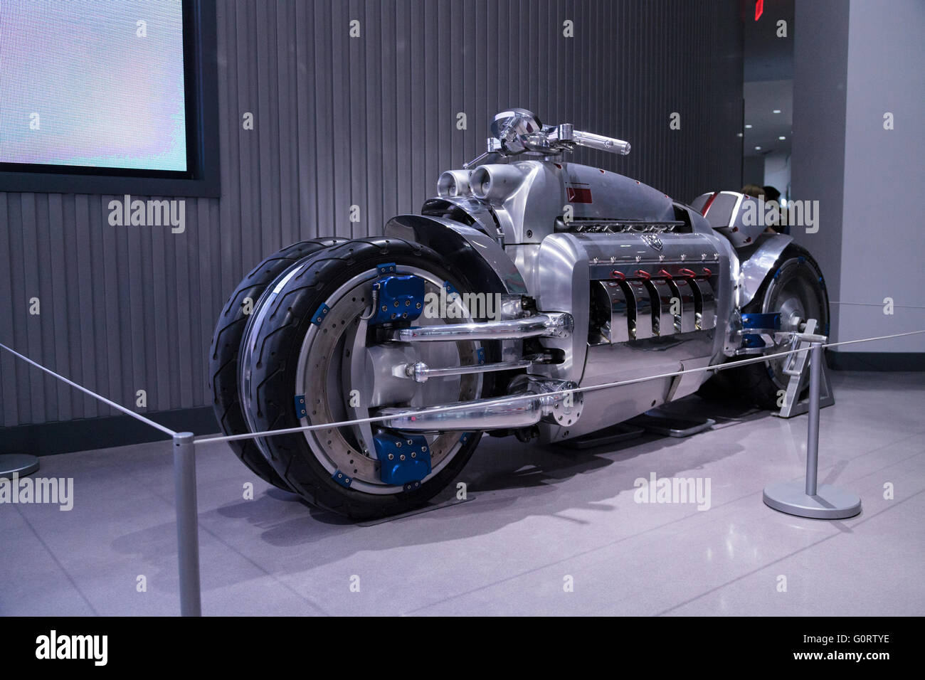 2003 Dodge Tomahawk motorcycle was one of only 9 built and is named after the military cruise missile. Stock Photo