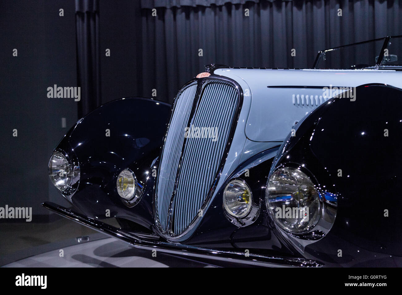 1938 Delahaye Type 135M by Figoni et Falaschi with a design that is inspired by an airplane Stock Photo