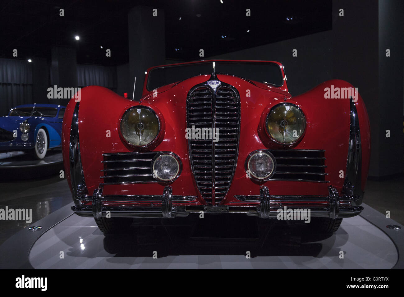 1949 Delahaye Type 175 Drophead Coupe at the Petersen Automotive Museum Stock Photo