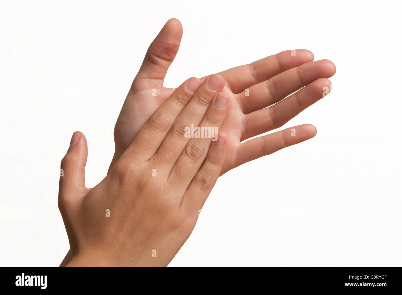 Flamenco claps - hard, Region of Andalusia, Spain, Europe Stock Photo