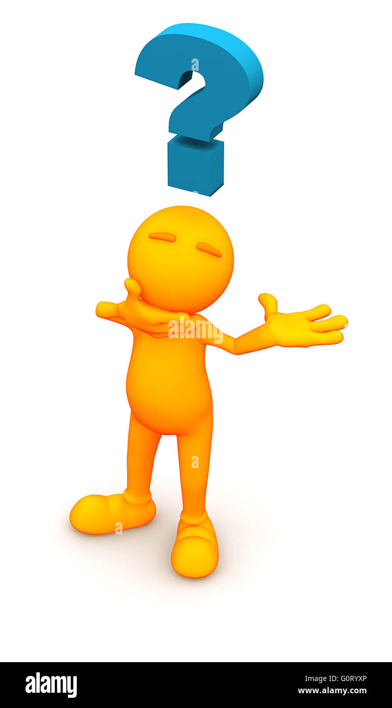 3d rendered orange man Stock Photo Alamy