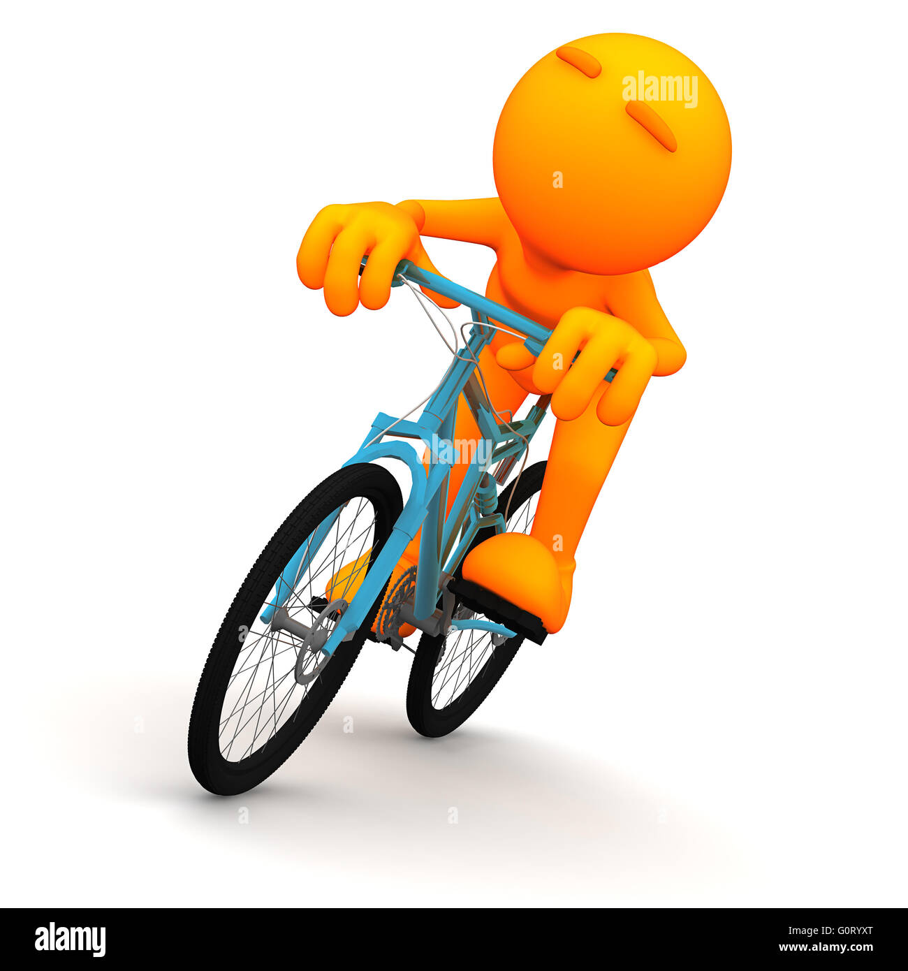 3d rendered orange man Stock Photo Alamy
