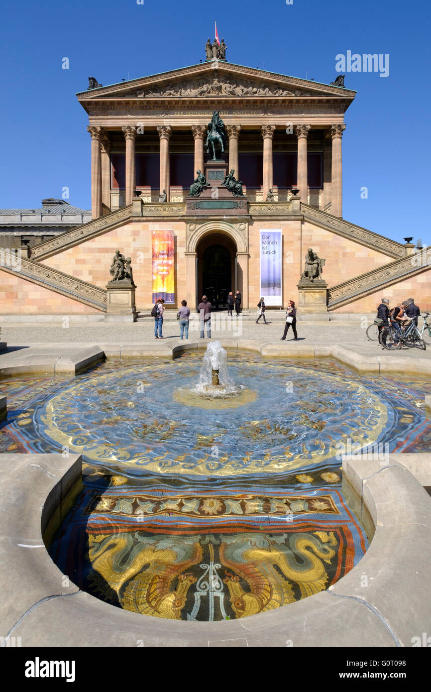 View of Alte Nationalgalerie museum on Museumsinsel (Museum Island) in Berlin Germany Stock Photo