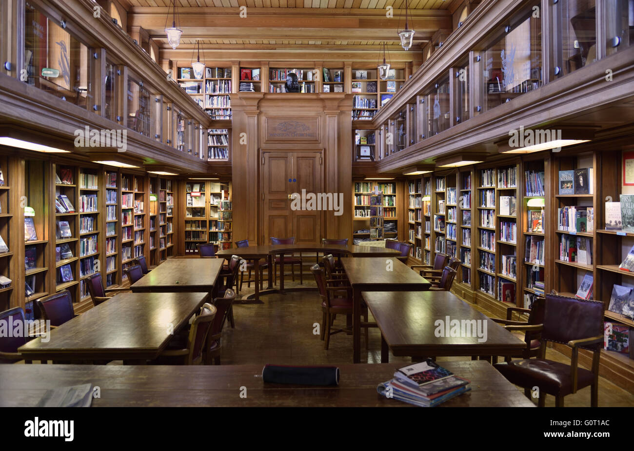 Interior of the Sedbergh Public School Library, Sedbergh, Cumbria