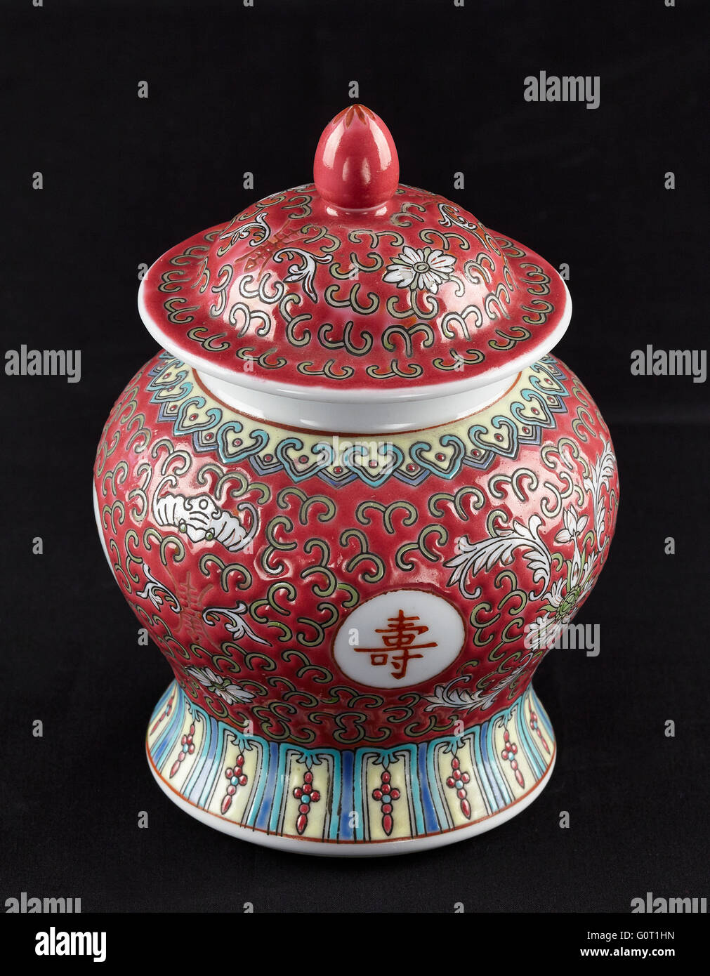 Tibor made in glazed porcelain. China. Asia. Stock Photo
