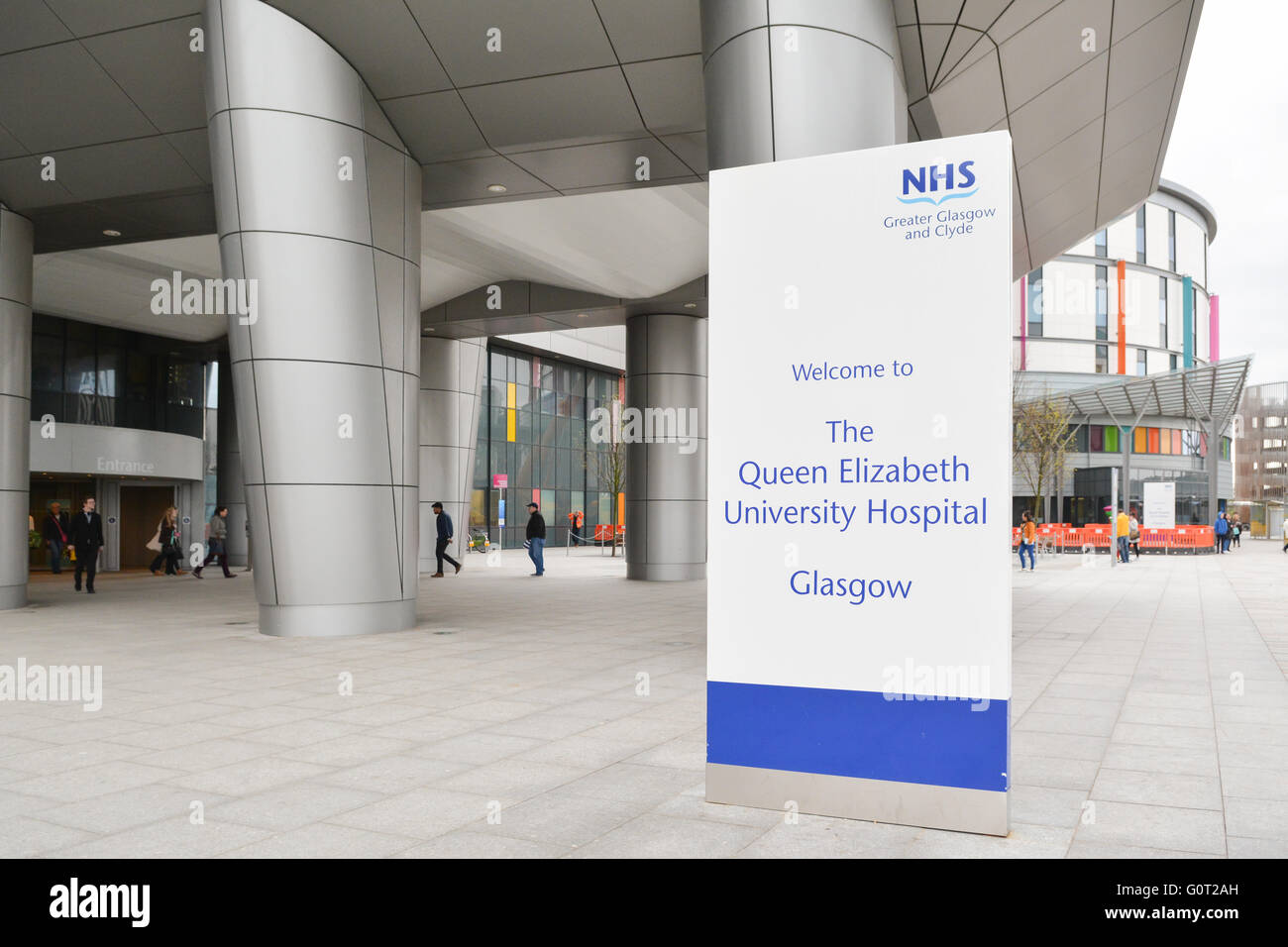 Queen Elizabeth University Hospital and The Royal Hospital for Children - the new super hospital in Glasgow Stock Photo