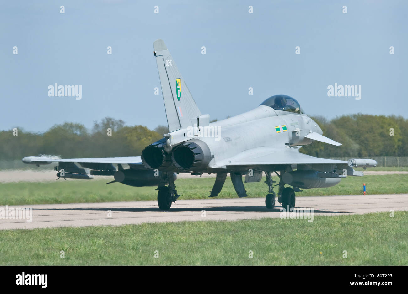 RAF Eurofighter Typhoon at Coningsby Stock Photo
