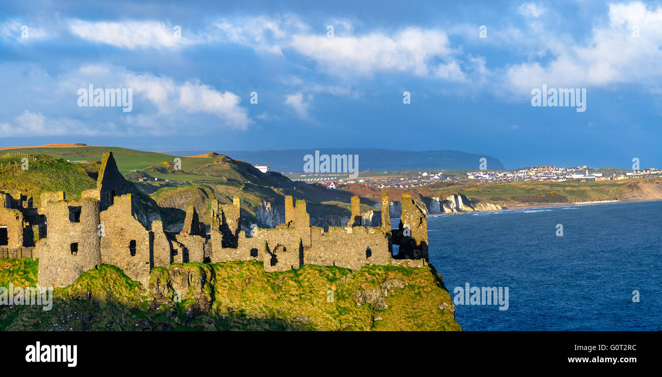 Dunluce Castle, Co. Antrim, Northern Ireland. Stock Photo