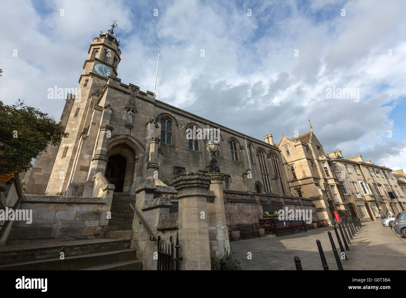 Stamford Brownes Hospital in Broad Street, Lincolnshire, England, Stock Photo