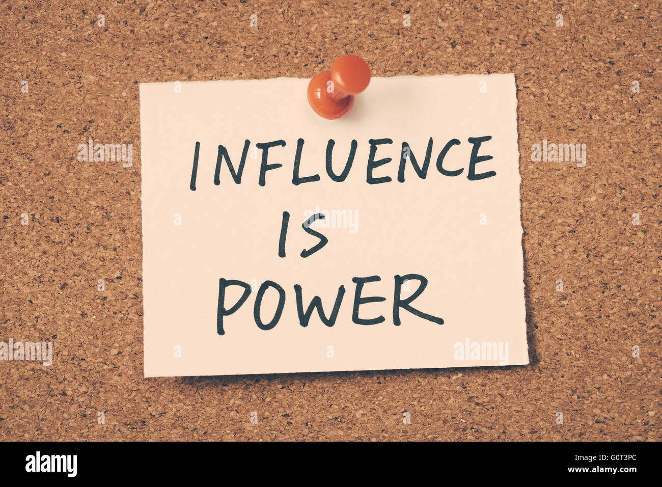 influence is power Stock Photo