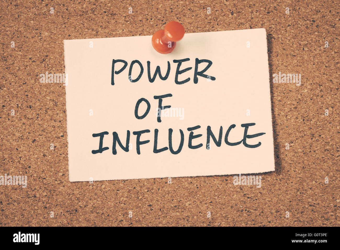 power of influence Stock Photo