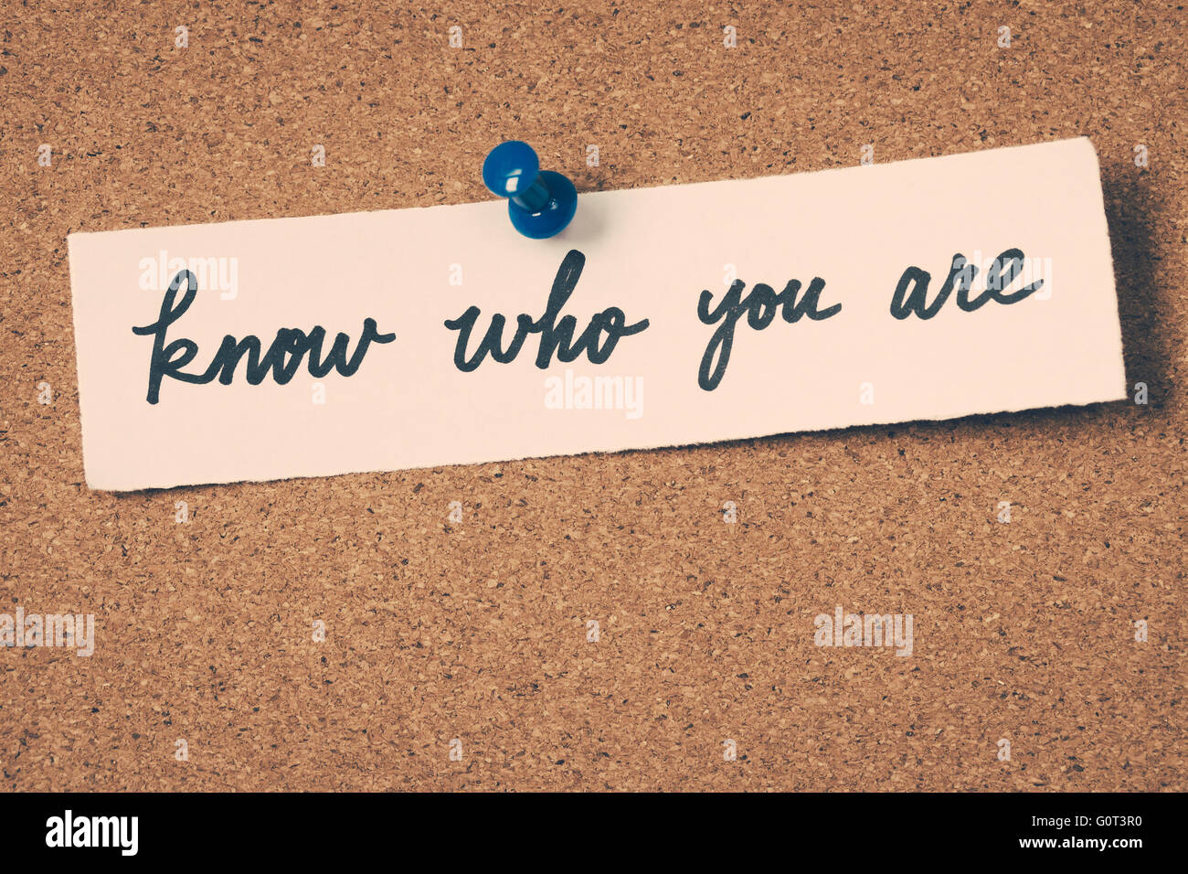 know who you are Stock Photo
