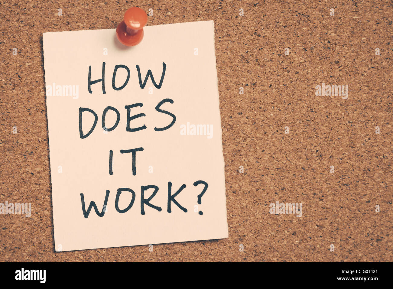 how does it work Stock Photo - Alamy