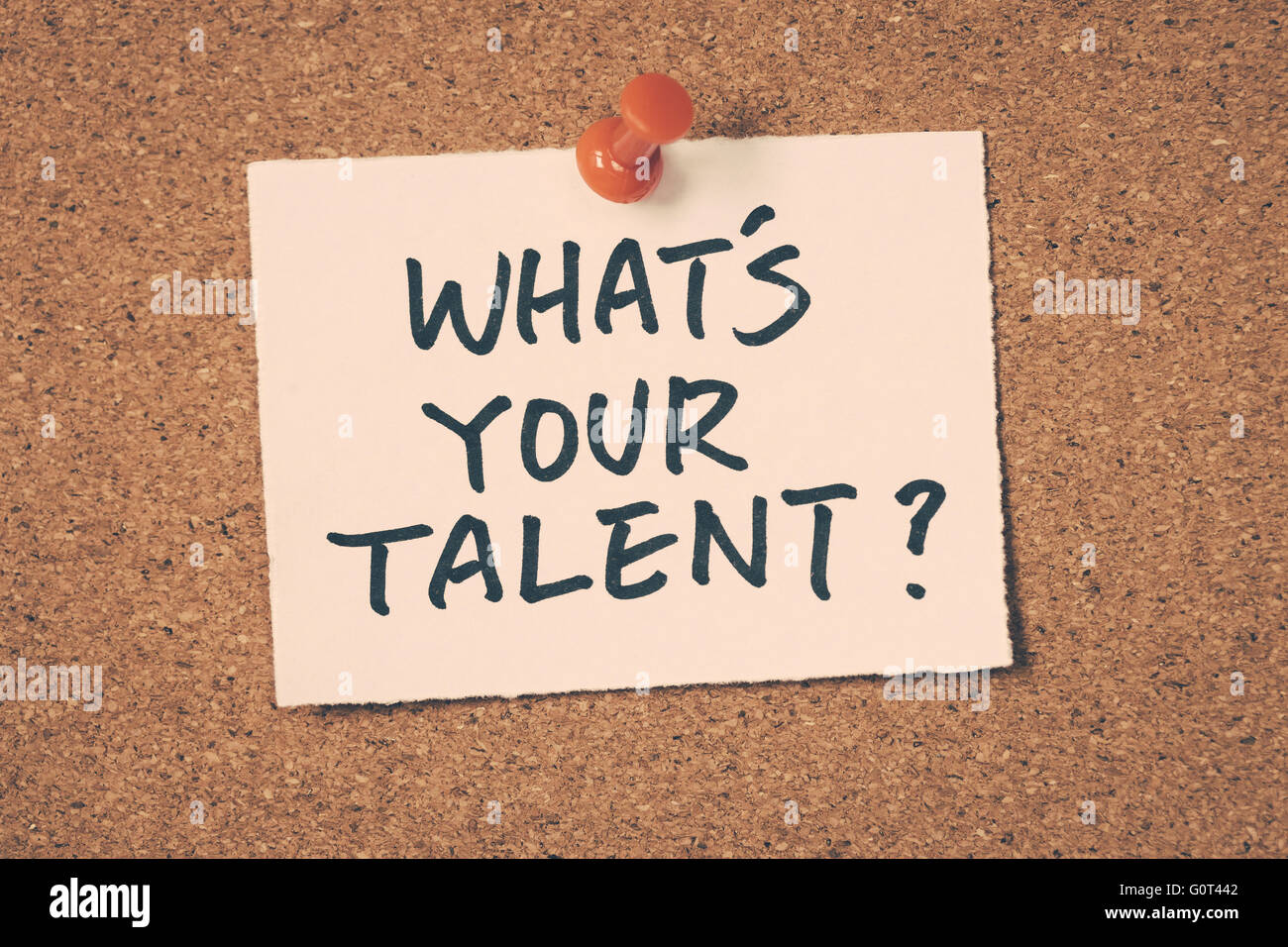 what's your talent Stock Photo