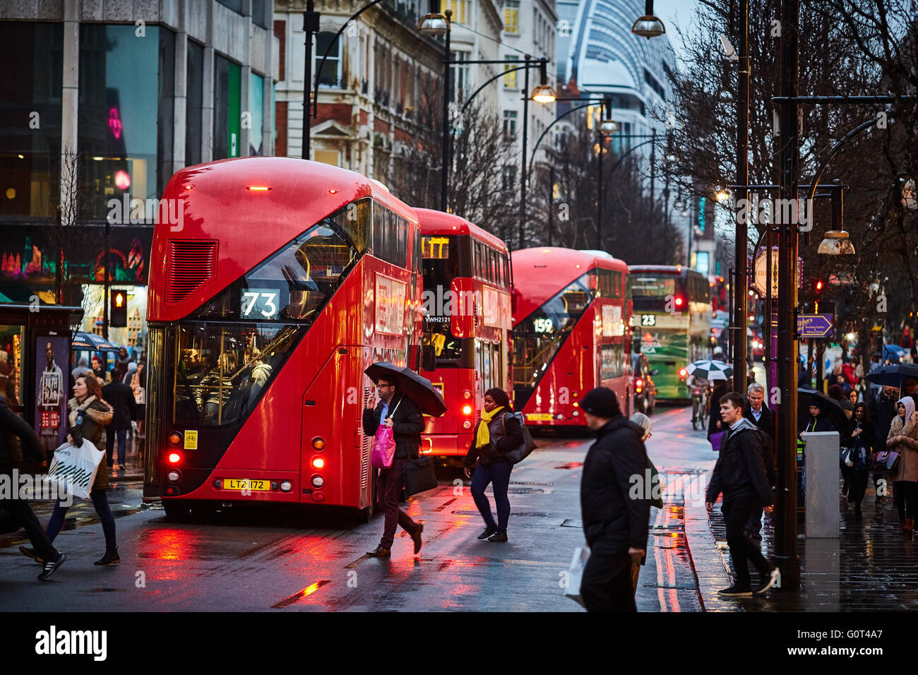 Oxford Street Transport transporter transportation transported traveling getting about by on going  commuter commuting  commuter Stock Photo