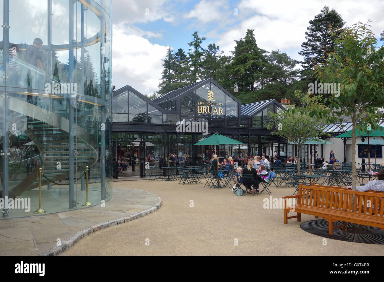 The House of Bruar visitor shopping and restaurant complex in Bruar Falls, Perthshire, Scotland, UK Stock Photo