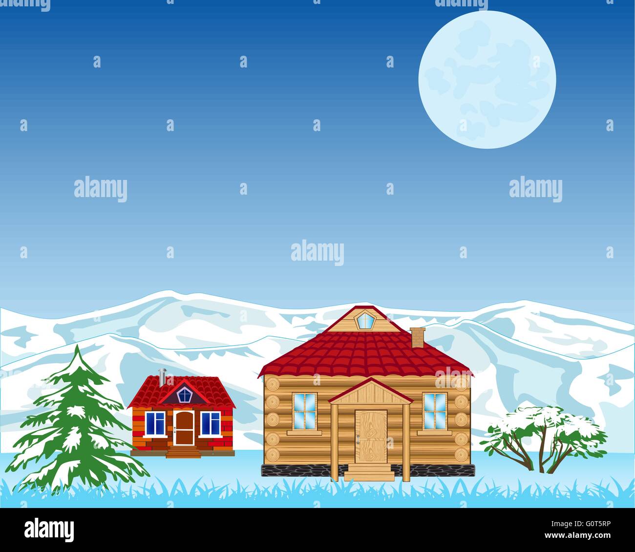 Background picturesque Stock Vector Images - Alamy