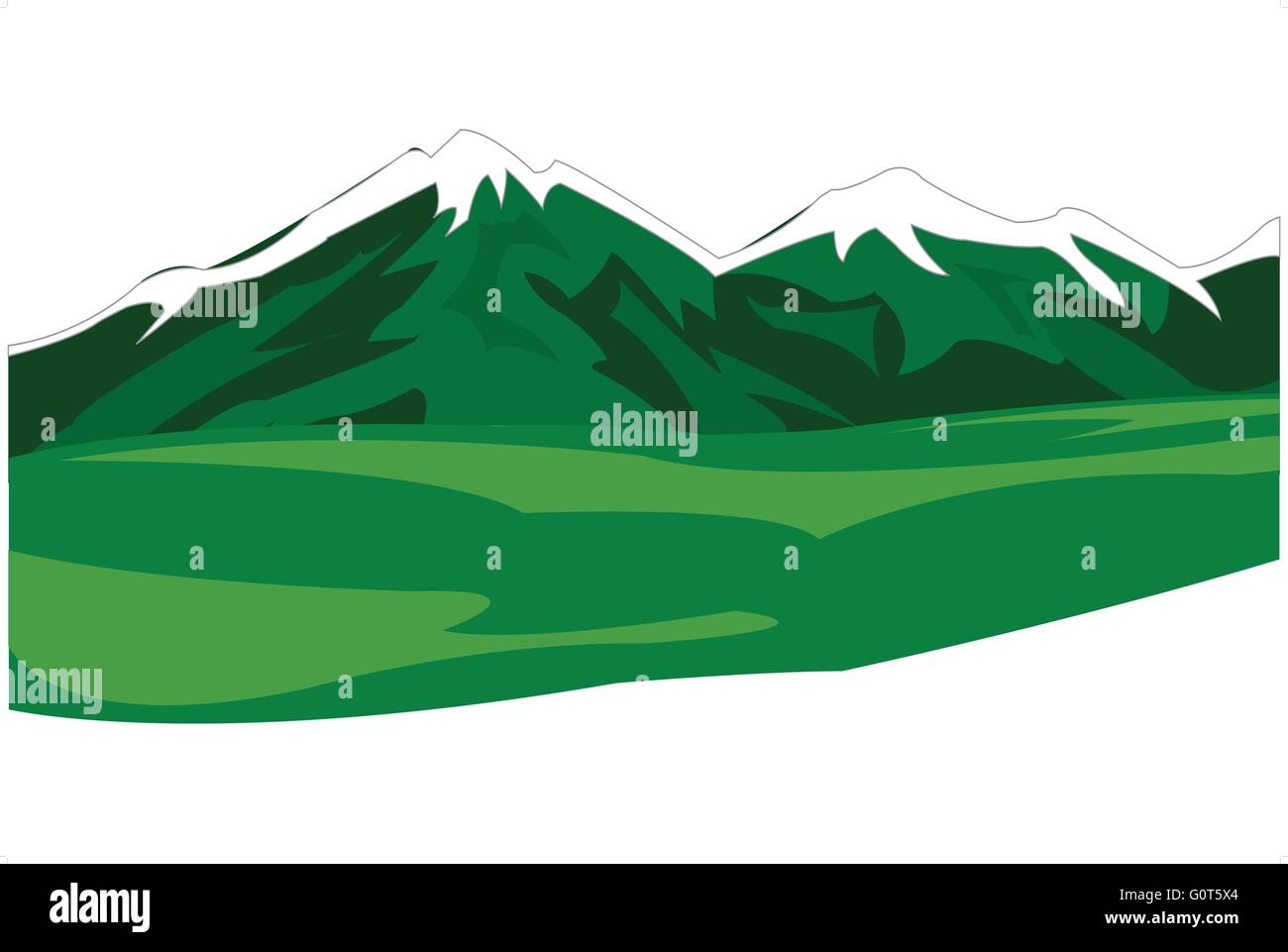 Tropical mountain ridge Stock Vector Images - Alamy