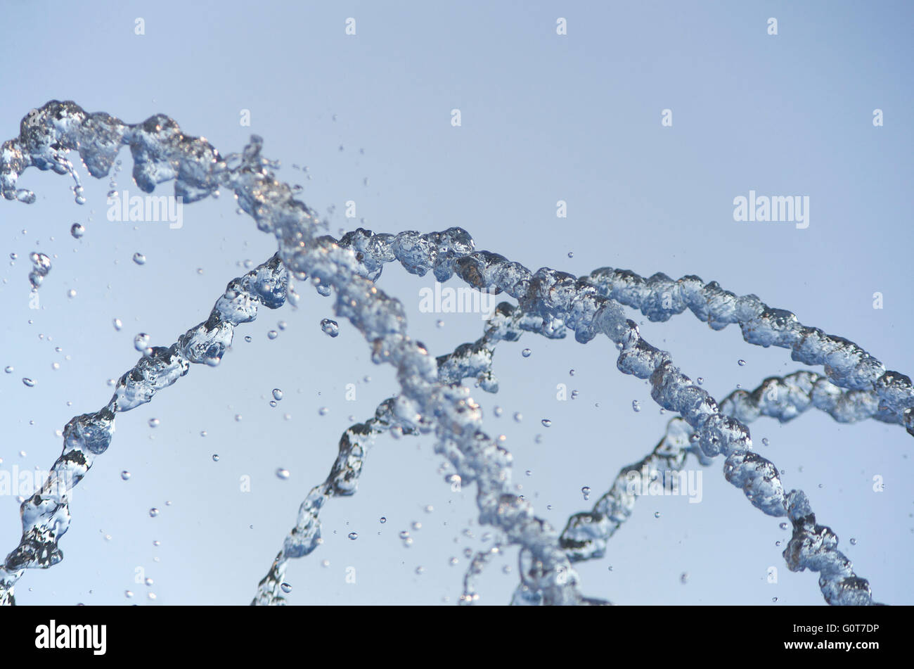 Water jets from a fountain Stock Photo Alamy