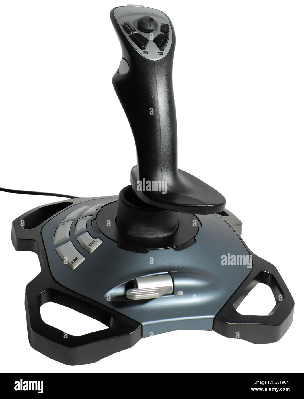 computer joystick isolated on white Stock Photo - Alamy
