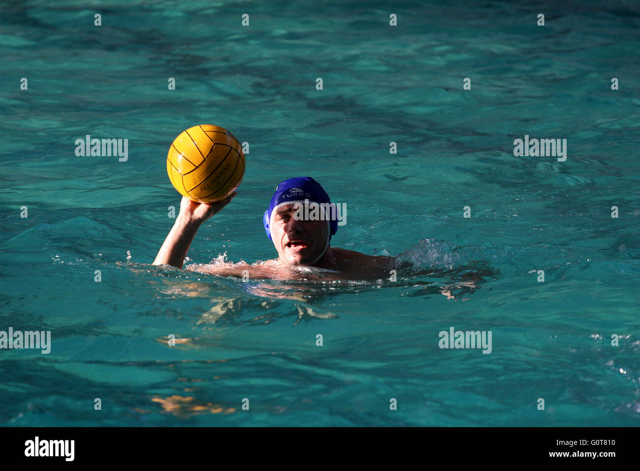 National water polo championship between Steaua and Dinamo of Bucharest,  with Steaua taking home the prize with a score of 9-6 Stock Photo - Alamy